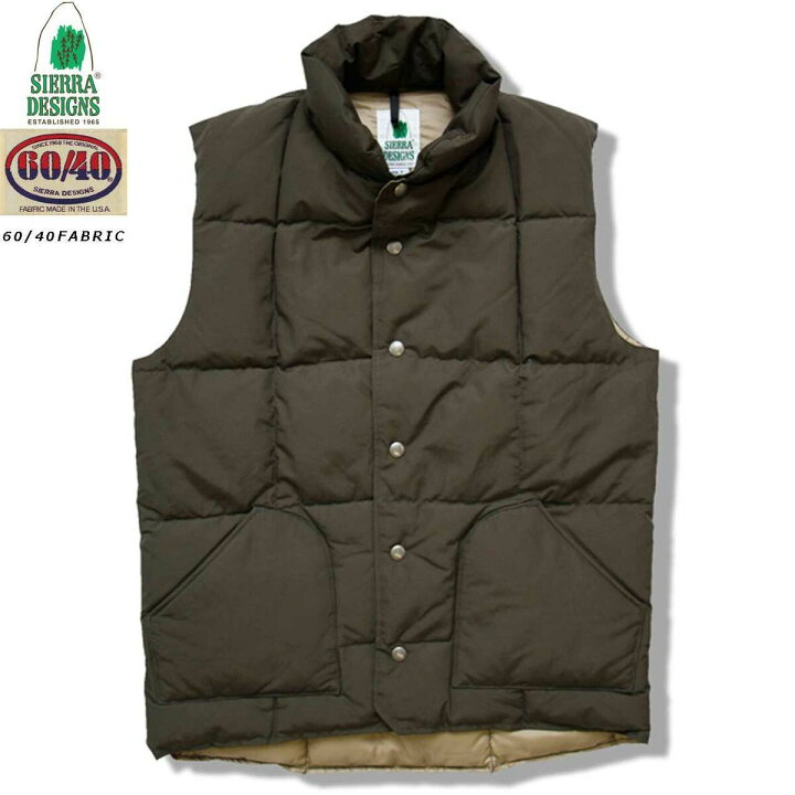 楽天市場】SIERRA DESIGN シェラデザインズ DOWN SIERRA VEST ダウン 
