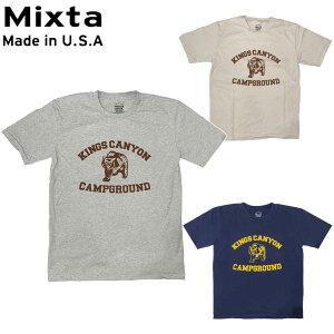 MIXTA �~�N�X�^ CREWNECK T-SHIRTS T�V���c ���� KINGS CANYON SS MADE IN USA R2413
