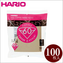 ハリオV60用ペーパーフィルター HARIO ハリオ 75％以上節約 V60用ペーパーフィルター02M 1～4杯用 最大84%OFFクーポン 100枚入り VCF-02-100M