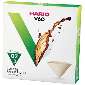 HARIO�@�n���I�@V60�p�y�[�p�[�t�B���^�[02M�@40���@VCF-02-40M�@�i1�`4�t�p�j