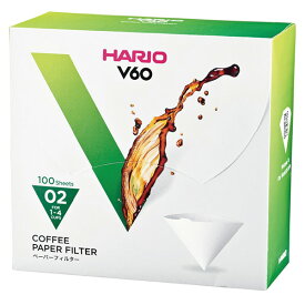 HARIO　ハリオ　V60　ペーパーフィルター　W　100枚箱入り　VCF-02-100WK　1-4杯用