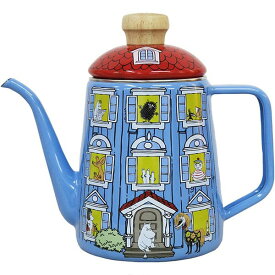 富士ホーロー　ムーミンハウスシリーズ　1.0Lドリップポット　MOH-1.0DP　コーヒー　琺瑯