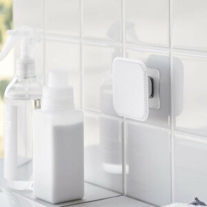 山崎実業 【 マグネットサニタリーシリコーンスポンジ タワー 】tower 1842 1843洗面室 軽い 握りやすい シリコン 汚れ落とし 白 黒 かわいい スタイリッシュ シンプル オシャレ