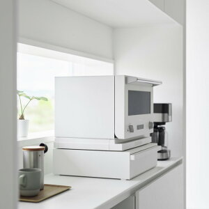 【レビュー特典】 山崎実業 【 カセットコンロが入る家電下ラック タワー 1段 】 tower 10197 10198キッチン 家電下収納 隙間空間 台所 上に乗せる 引き出し ボンベ IHコンロ キッチンツール シン