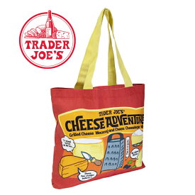 【レビュー特典】TRADER JOE'S トレーダージョーズ チーズバッグ cheese bagトレジョ エコバッグ 高級スーパー ミニトート バック レジ袋 買い物袋 買い物バッグ ショッピングバッグ コットン100% 大容量 丈夫 コンビニバッグ アメリカ製 海外セレブ