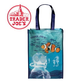 TRADER JOE'S トレーダージョーズ エコ バッグ NEMO 自然素材 マチ広 大容量 レジカゴ レジ袋 トレジョ 高級スーパー オリジナル バック 海外セレブ サスティナブル リサイクルプラスチック RECYCLE トレジョ