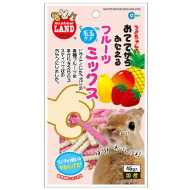 おててからあたえる　フルーツミックス　45g　4906456547709　マルカンうさぎ・ハムスター・モルモットなどの小動物