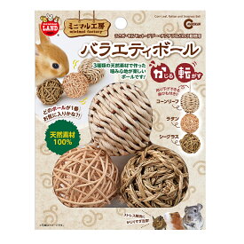 バラエティボール　マルカン　小動物おもちゃ　うさぎ・モルモット・デグー・ハムスター　4906456566274