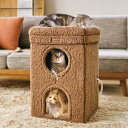 ネコの暖かいわが家 ドギーマン 2階建てのおうち 屋上付き HOT HOME 【送料無料】ねこのこたつ/犬猫用ヒーター/あった…