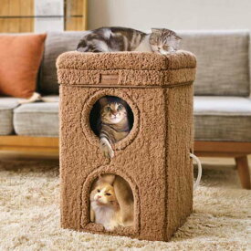 ネコの暖かいわが家 ドギーマン 2階建てのおうち 屋上付き HOT HOME 【送料無料】ねこのこたつ/犬猫用ヒーター/あったか用品 暖房器具 防寒対策 暖房用品 ペットヒーター あったかグッズ 寒さ対策 ペットのこたつ炬燵 猫のこたつ/犬のこたつ 猫用こたつ【在庫限定！】