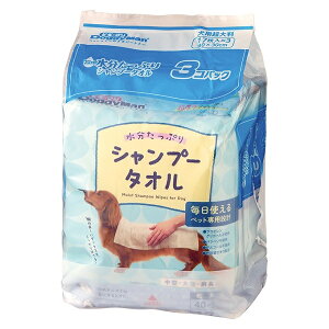 ウエットシャンプータオル 犬用 超大判 ソープの香り 28枚×3個パック 4976555945713 ドギーマン