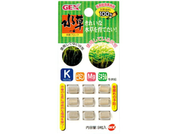 楽天市場 Gex 水草一番栄養ブロック９粒入 Pet World アミーゴ楽天市場店
