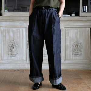 �y�A�E�g���b�g�zSOFIE D'HOORE 25SS Darted pants with elastic waist band cotton raw denim