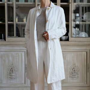 �y�A�E�g���b�g�zKristenseN DU NORD COTTON CRINKLED LONG JACKET