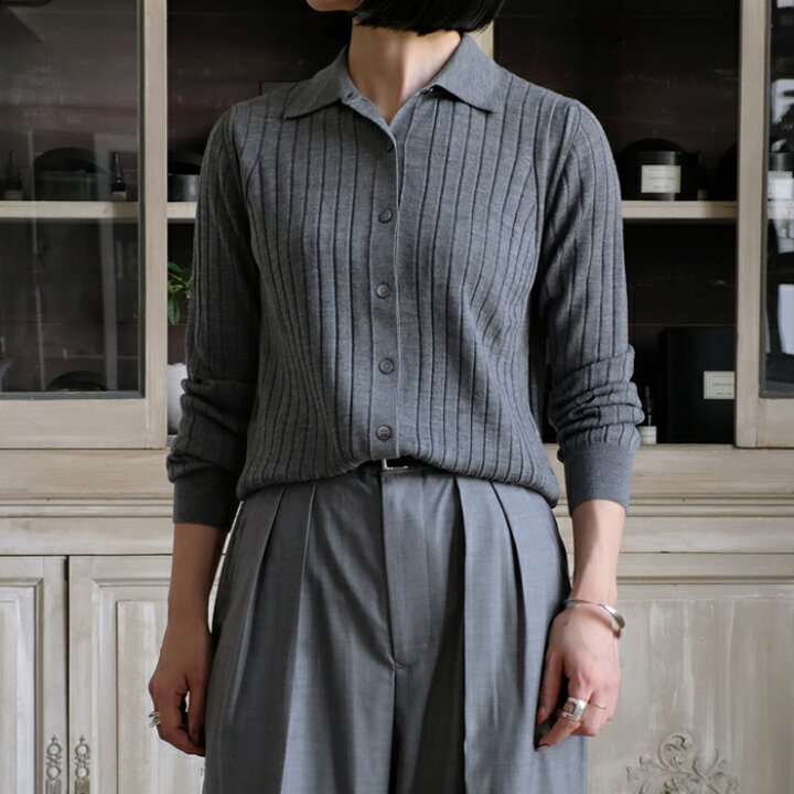 楽天市場】SLOANE 25AW 18Gワイドリブ エクストラファインメリノウール  