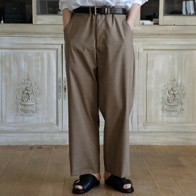 【アウトレット】maison de soil 25SS TROPICAL WOOL AUTHENTIC TROUSERS【全2色】