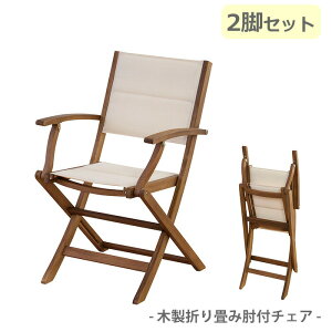【送料無料】木製折りたたみチェア 2脚セット フォールディングチェア 東谷 NX-912-2