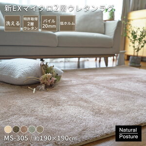 ���O �}�b�g �����` ���O�}�b�g 190×190cm ������ �z�b�g�J�[�y�b�g�Ή� ���g�[�Ή� �J�[�y�b�g �Z���^�[���O ������� ����~�� �}�C�N���t�@�C�o�[ �|���G�X�e�� �g�V�V�~�Y MS305-190190