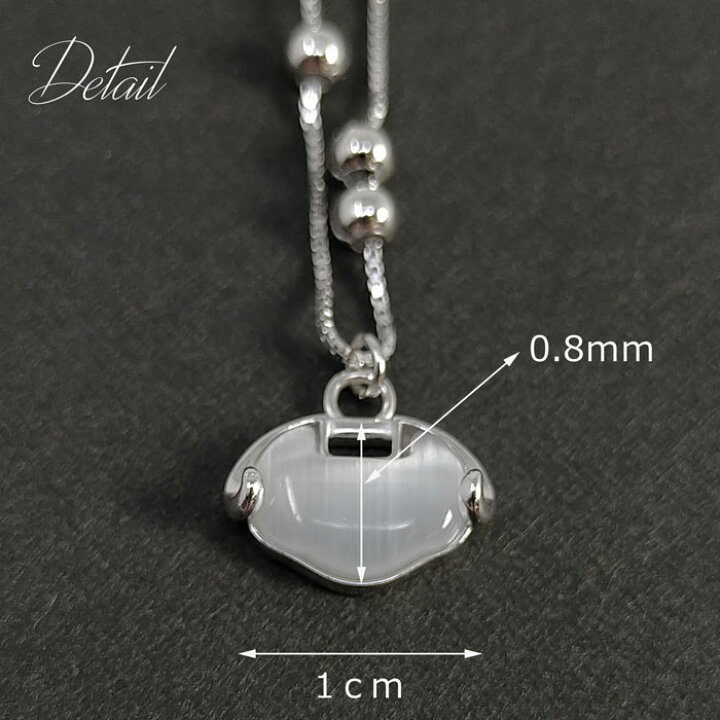 楽天市場】シルバー925 キャッツアイネックレス Silver925 シルバー 石 