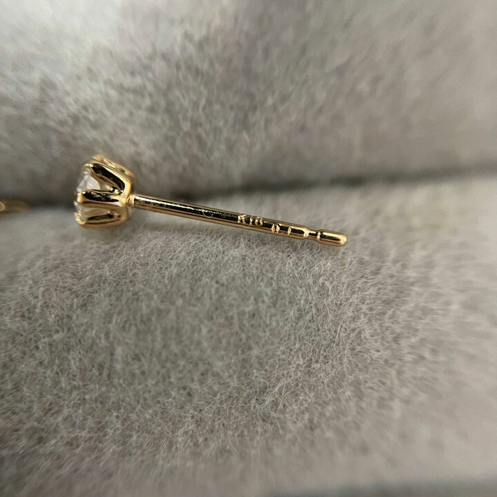 楽天市場】K18 天然ダイヤモンド スタッド ピアス トータル 0.2ct 18金 