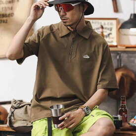 メンズ ファッション 服 男性用 オシャレ シンプル 大人 かっこいい 大きいサイズ ストリート 紳士服 アンチ UV UPF 50 吸 水 速乾 T シャツ 半袖 夏 アウトドア 防シワ アイス フィール ポロシャツ