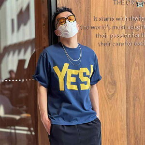 メンズ ファッション 服 男性用 オシャレ シンプル 大人 かっこいい 大きいサイズ ストリート 紳士服 刺繍 半袖 レイヤリング シャツ ファッション 夏 アメリカン スタイル ラウンドネック T