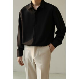 秋冬 コーデ メンズ 服 シンプル ファッション オシャレ 大人 かっこいい 大きいサイズ ストリート 紳士服 長袖 シャツ ハイエンド フリー アイロン カジュアル ビジネス