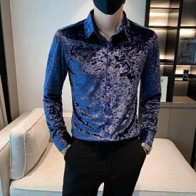 春 コーデ メンズ 用 服 シンプル ファッション オシャレ 大人 かっこいい 大きいサイズ ストリート 紳士服 ハイエンド アイロン フリー シャツ スリム カジュアル 長袖