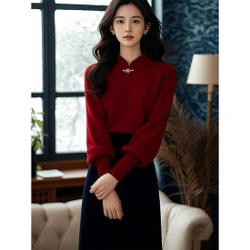 春 コーデ レディース ファッション オシャレ カワイイ シンプル きれいめ ナチュラル 上品カジュアル 婦人服 赤 干支 トップス スカート シャツ