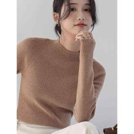 春 コーデ レディース ファッション オシャレ カワイイ シンプル きれいめ ナチュラル 上品カジュアル 婦人服 ハイエンド セミ タートル カラー スリム 長袖 セーター トップス フレンチ風