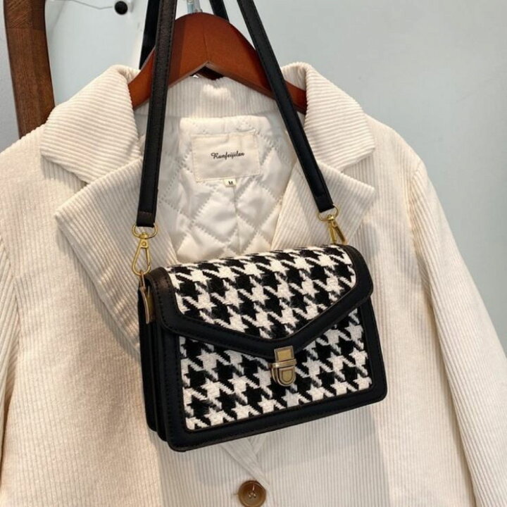 楽天市場】千鳥格子柄ショルダーバッグ □ レディース 春 夏 秋 冬  