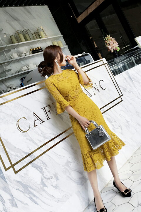 楽天市場】総レース仕様マーメイドワンピース □ ワンピース ワンピ  