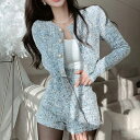 ツイードショートパンツセット ■ レディース 春 夏 秋 冬