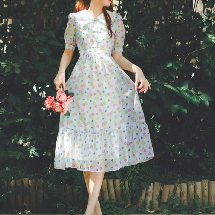 楽天市場 昭和レトロワンピース ワンピース 結婚式 ドレス 結婚式 二次会 入園式 卒業式 大人 上品 入学式 Ol レディース 春 夏 秋 冬 Lideel リデール