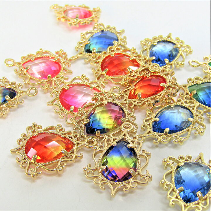楽天市場 キラキラ グラデーションカラー 炎 チャーム グラデチャーム ピアス ネックレス イヤリング ワンポイント アクセサリー ハンドメイド Diy 基礎パーツ 綺麗 可愛い グラデーション ハンドメイドパーツ 雑貨 Lieben