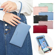 スマホ ポーチ ストラップ付 手持ち コンパクト カード収納 財布 クリスマス プレゼント 小銭入れ 便利 …