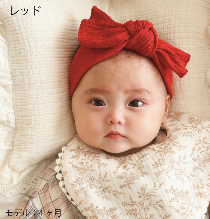楽天市場】ベビーヘアバンド リブ 女の子 日本製 赤ちゃん 新生児 
