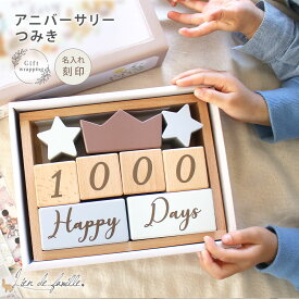【400円OFFクーポン発行中 9/11(金）1:59まで】【名入れ】出産祝い 積み木 ギフトセット 月齢フォト 木製 ベビー おもちゃ 日本製 女の子 男の子 赤ちゃん 木のおもちゃ メモリー 新生児 1歳 誕生日 おしゃれ かわいい Lien de famille
