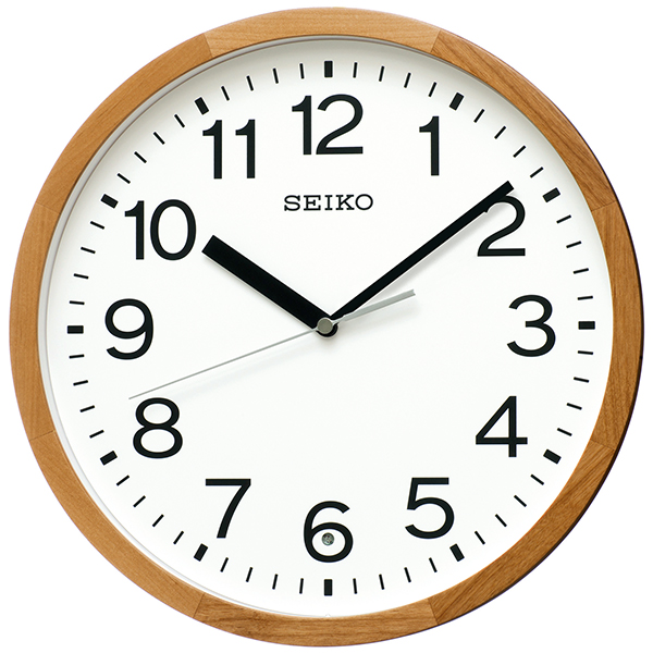 楽天市場】セイコー SEIKO電波掛時計シンプル 木材 木 天然木 電波
