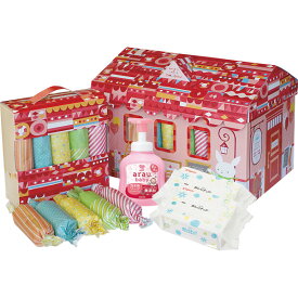 おむつBOX女の子用 Sサイズギフト クリスマス 誕生日 出産御祝い 御祝い フレゼント　おむつ　タオル　かわいい　赤ちゃん　パンパース　送料無料　Sサイズ