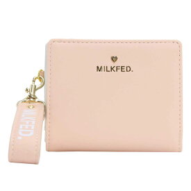 ミルクフェド 財布 MILK FED. レディース HEART STUDS BI-FOLD WALLET 二つ折り財布 二つ折り 折り財布 折財布 お財布 サイフ ウォレット サブウォレット かわいい 女性 中学生 高校生 大学生 おしゃれ 配色 コンパクト ブラック 【CPT】 103224054011