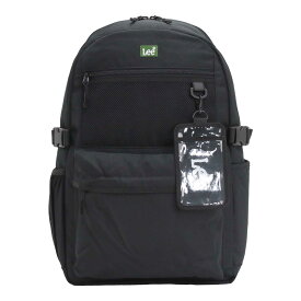 リュック レディース Lee リー リュック 通学 2025 春夏 新作 女性 リュックサック 2層式 バッグ かばん 通勤 部活 女性 女子 中学生 高校生 学生 大人 人気 シンプル 軽量 大きめ アウトドア 学生 27L タブレットPC収納 A4 黒 320-4940