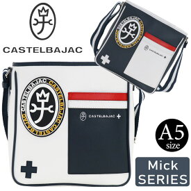 カステルバジャック ショルダーバッグ CASTELBAJAC メンズ レディースミック スモール ショルダー バッグ 斜め掛け ななめがけ ミニショルダー 肩掛け 男女兼用 かっこいい 大人 カジュアル スポーティー ネイビー A5 軽量 デイリー 通勤 お出かけ 散歩 タウン 39131