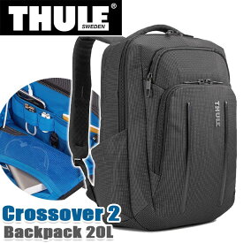 リュック THULE スーリー 正規品 リュックサック デイパック バックパック メンズ レディース 男女兼用 ビジネス バッグ キャリーオン 出張 A4 14インチ ノートPC タブレット スリーブ 通勤 耐久性 丈夫 Thule Crossover 2 Backpack 20L C2BP-114