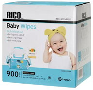 【コストコ】 RICO 赤ちゃん用 おしりふき 900枚【内容量：100枚個装x9個（合計900シート）入り】 無香料…