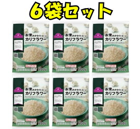 【6袋セット】お米のかわりに食べるカリフラワー500g冷凍カリフラワーライスごはんの代わりに使えて簡単に糖質、カロリーオフ。大容量クリスマスプレゼントプレゼントお正月子供の日ブラックフライデーお買い物マラソン