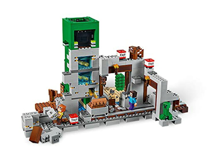楽天市場】レゴ(LEGO) マインクラフト 巨大クリーパー像の鉱山 21155  