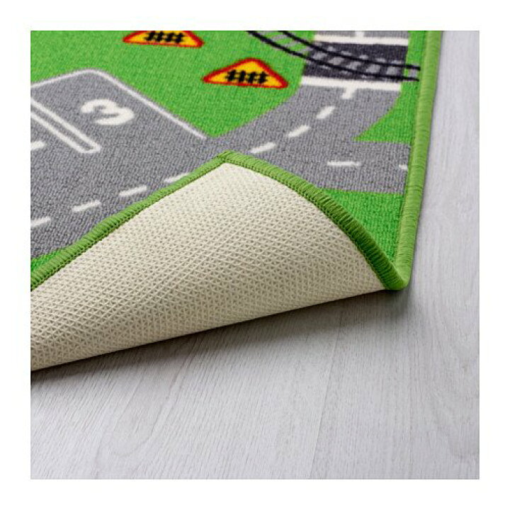 楽天市場 Ikea イケア Storabo ストラボ ラグ グリーン 303 568 24 子供部屋 キッズルーム 男の子 線路 75x133 Cm Towa
