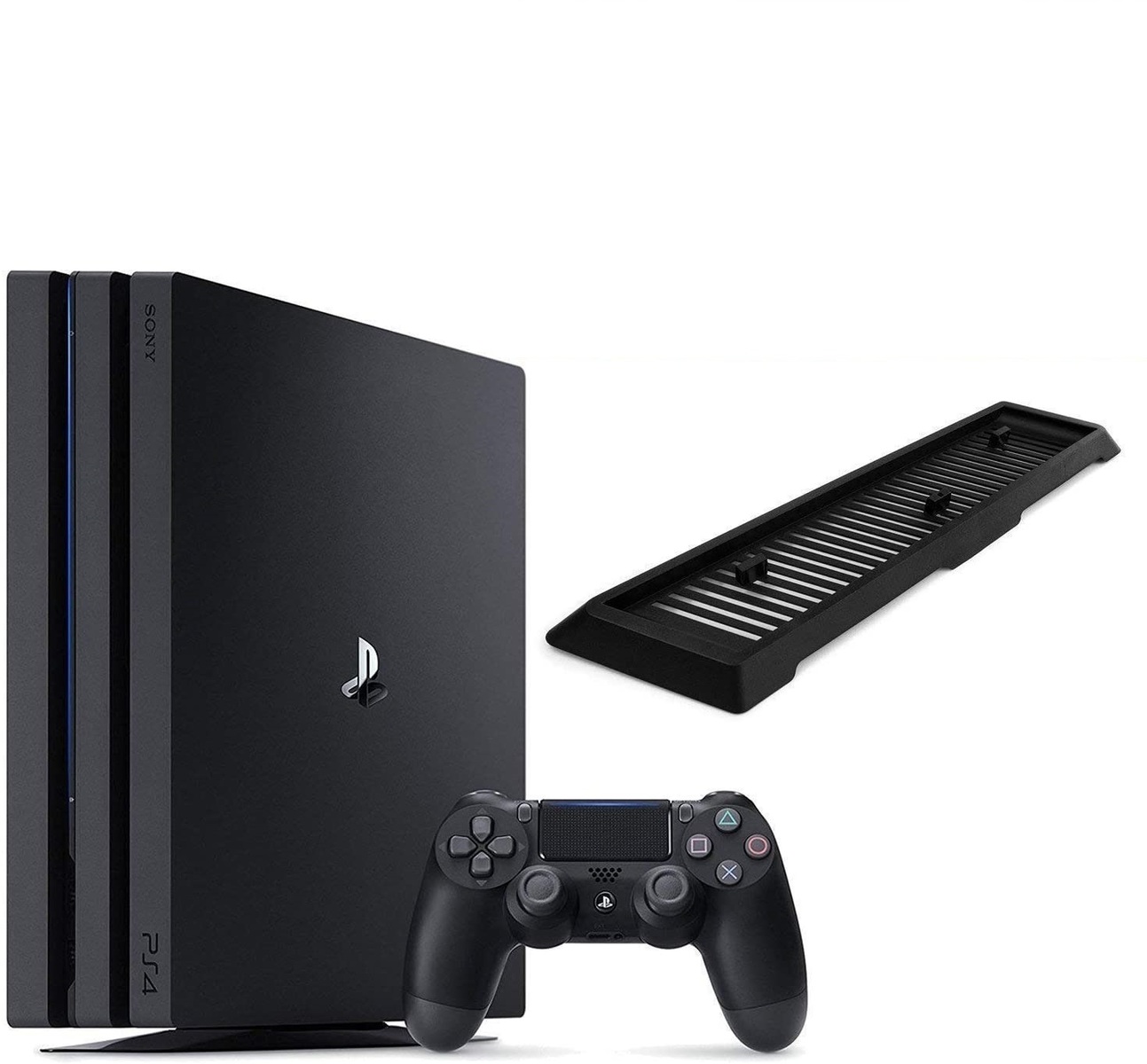【限定セット】PlayStation 4 Pro ジェット・ブラック 1TB (CUH-7200BB01)アンサー 縦置きスタンド付 | TOWA