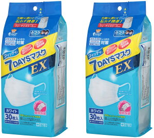 Fitty tBbeB (ʕ) 7DAYS }XN GRm~[pbNP[Xt zCg ӂTCY 30× 2Zbg